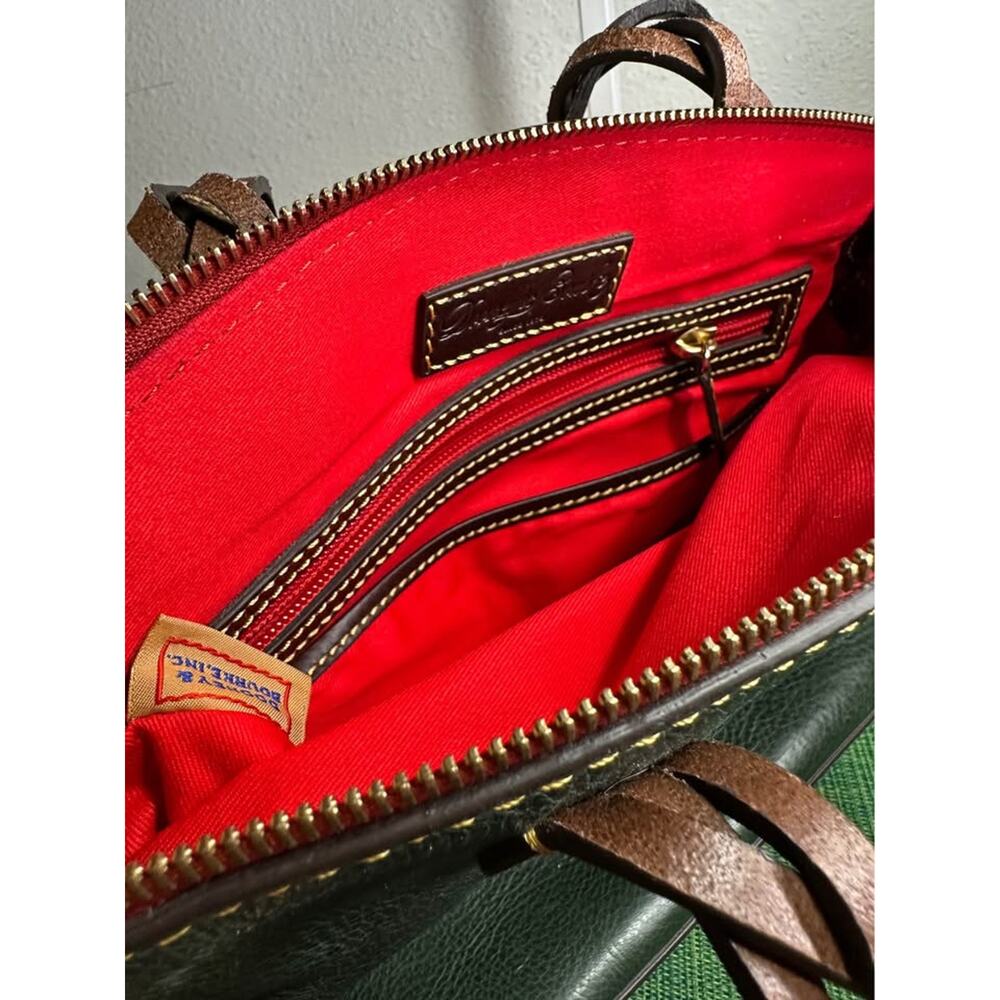 Dooney & Bourke Florentine Leather Heidi Satchel (Ivy Green) - Picture 6 of 9